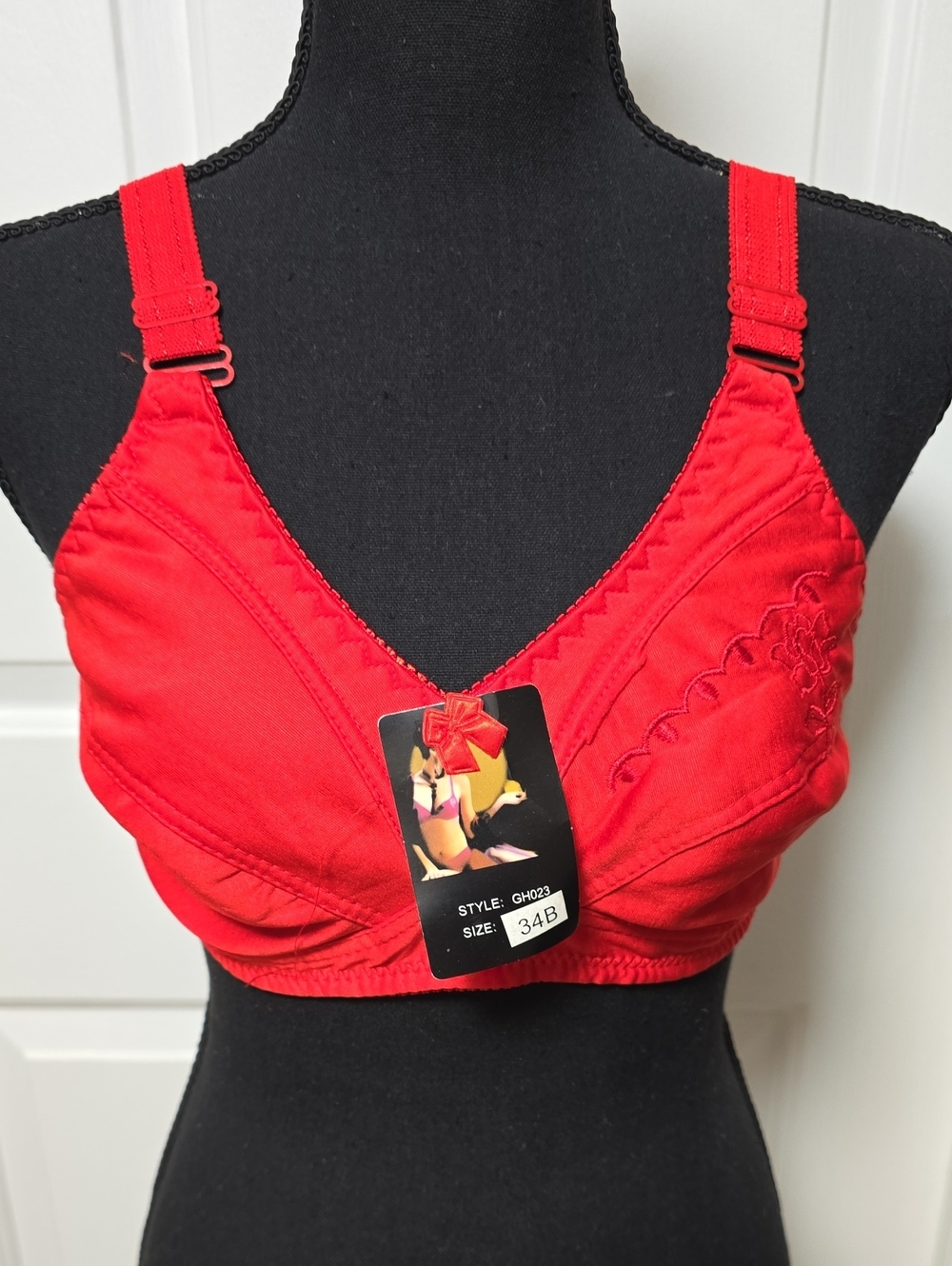 Red Bra Size 34B